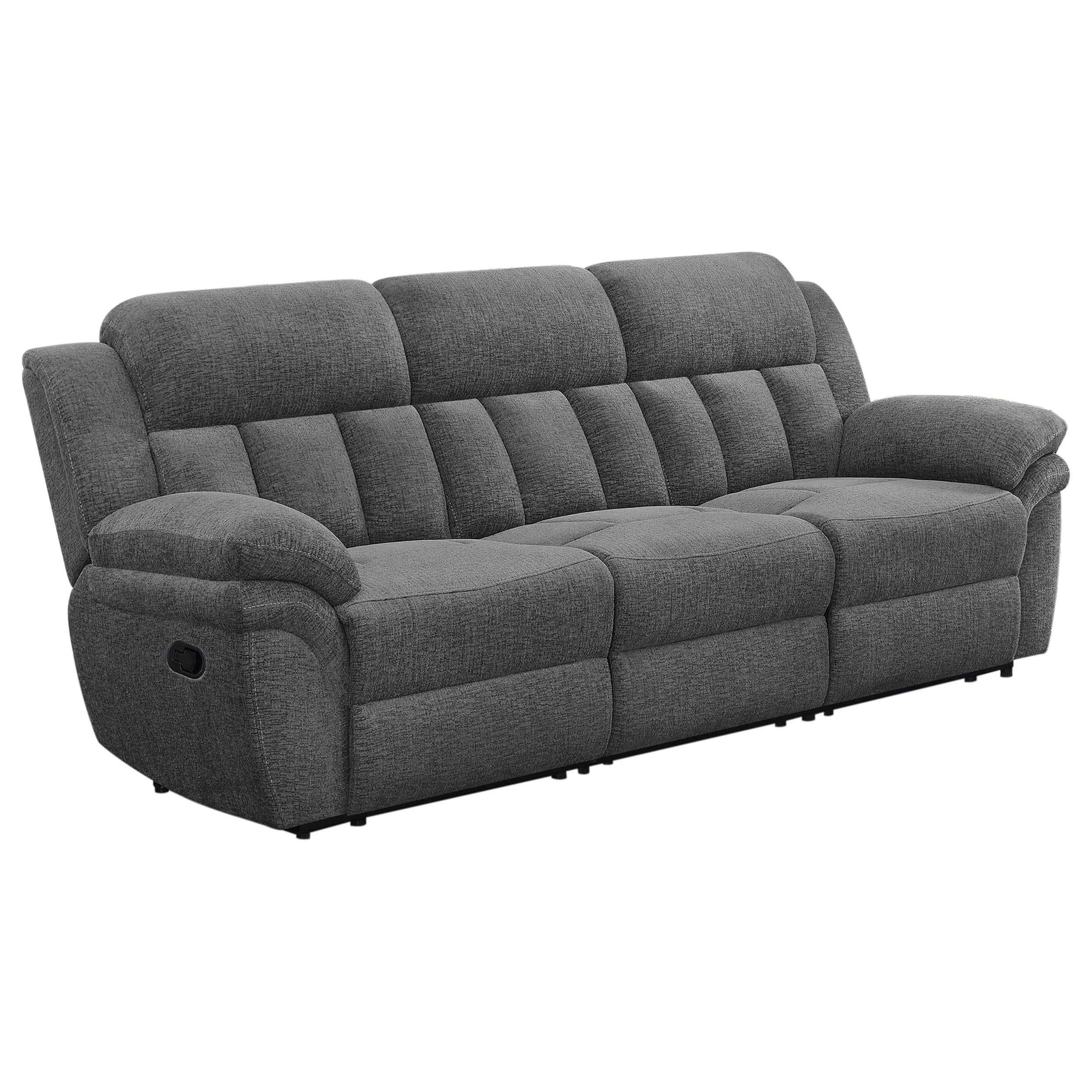 Coaster Furniture Bahrain 609541 Upholstered Motion Sofa - Charcoal IMAGE 1
